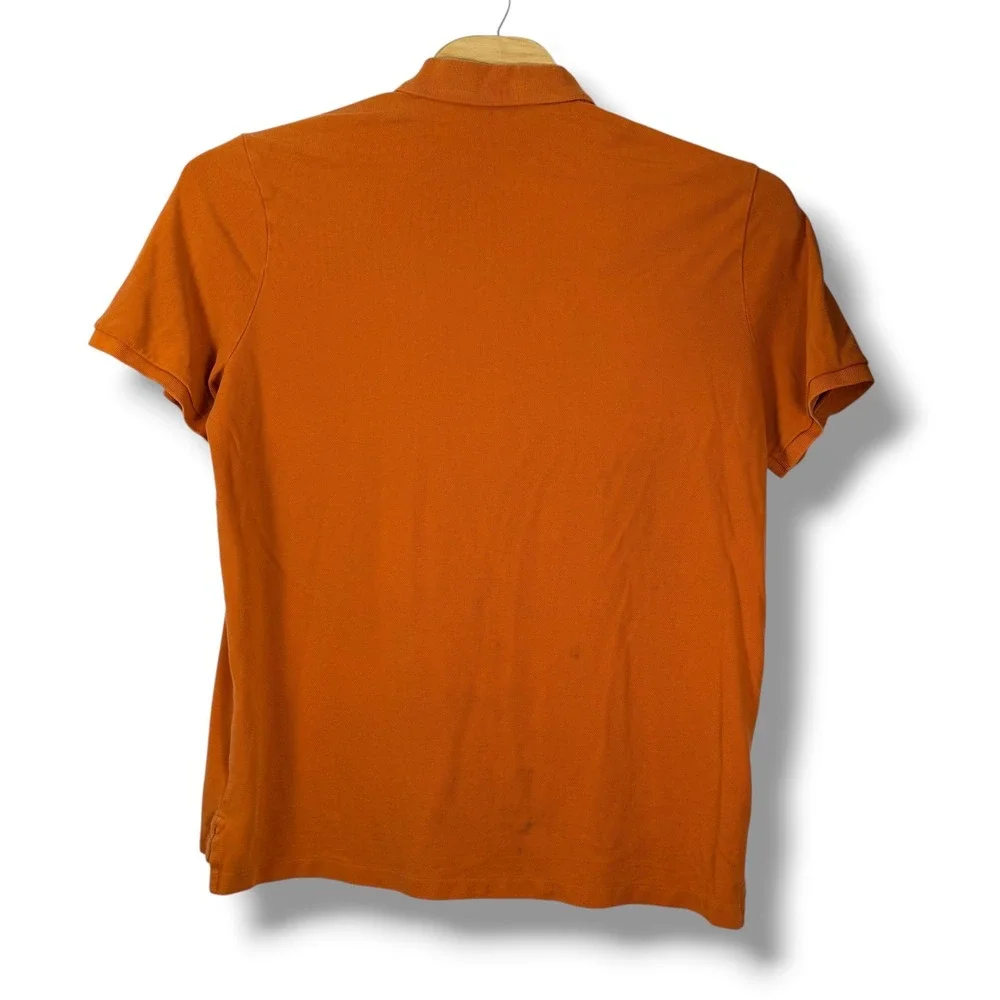 Polo Ralph Lauren Polo Shirt Men XL Orange Classic Fit Short Sleeve Pique Golf